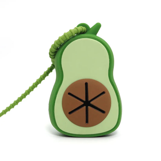 Poop Bag Dispenser: Silicone AVOCADO