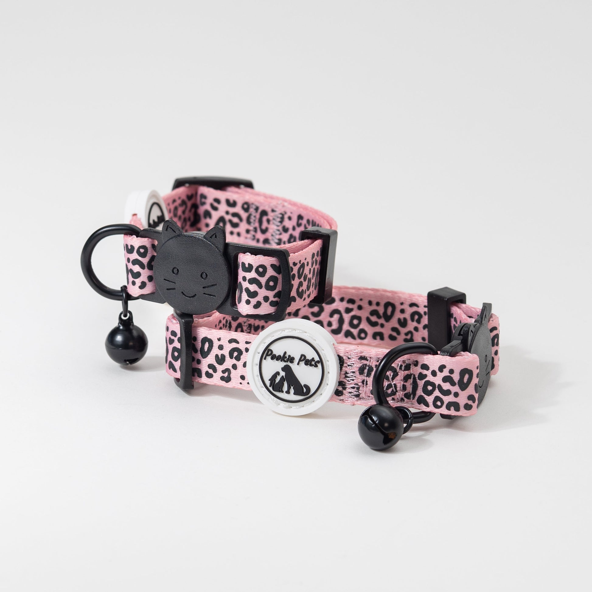 Reflective Comfort Cat Collar with Leopard Print by Pookie Pets