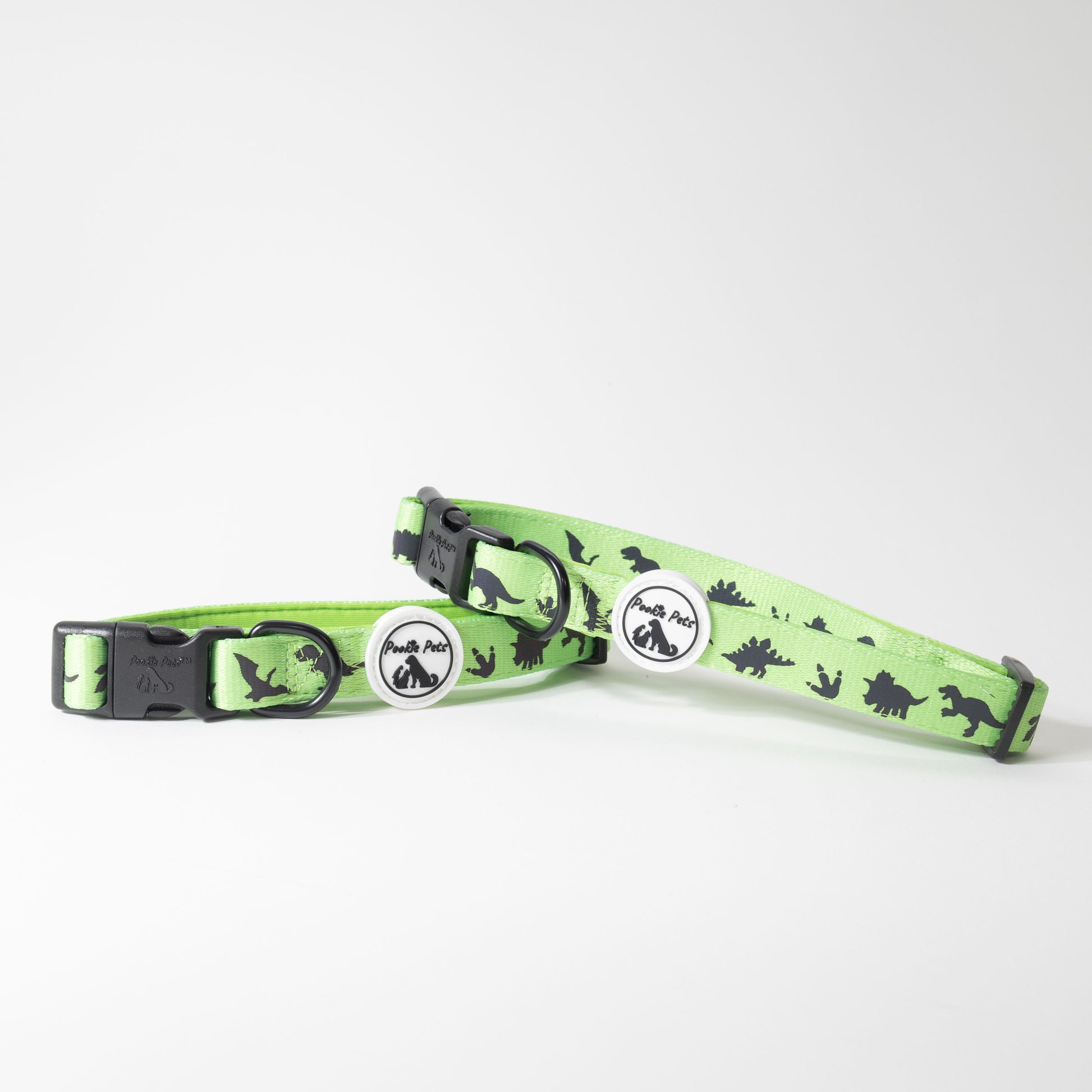 Dinosaur-themed Reflective Adjustable Comfort Collar - Pookie Pets