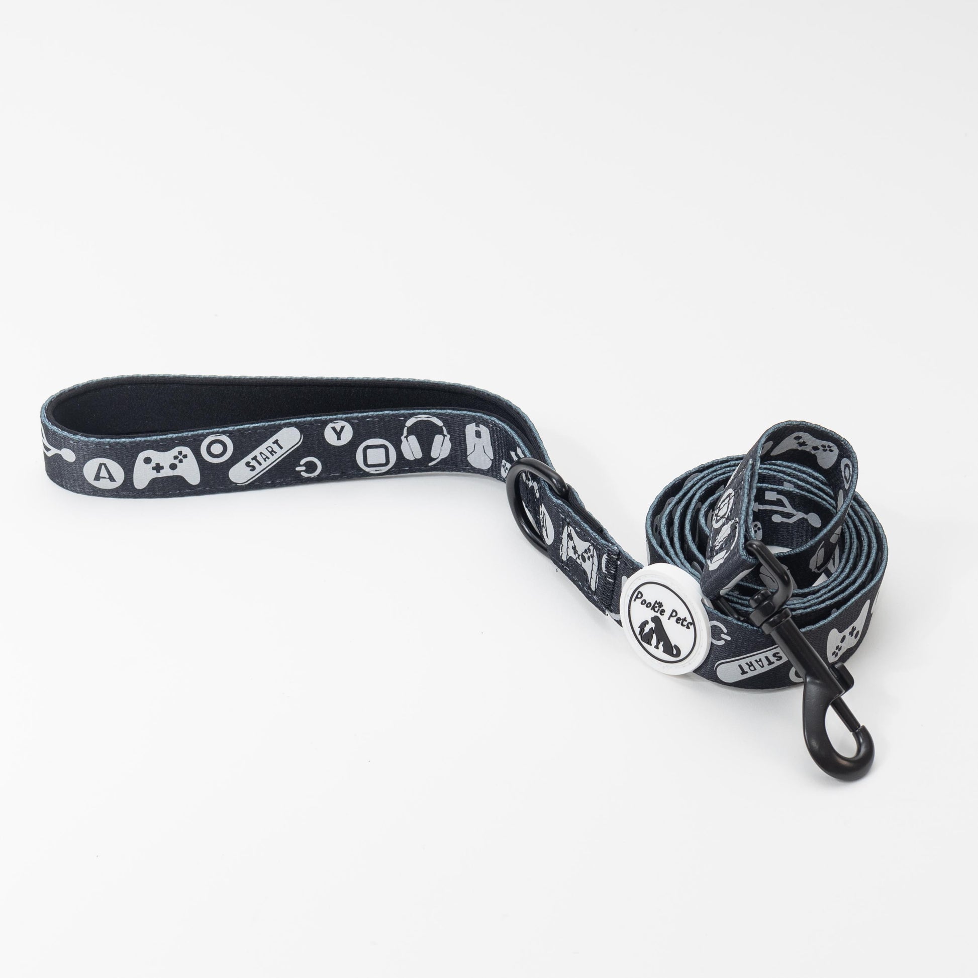 Reflective Leash with Gaming Theme by Pookie Pets