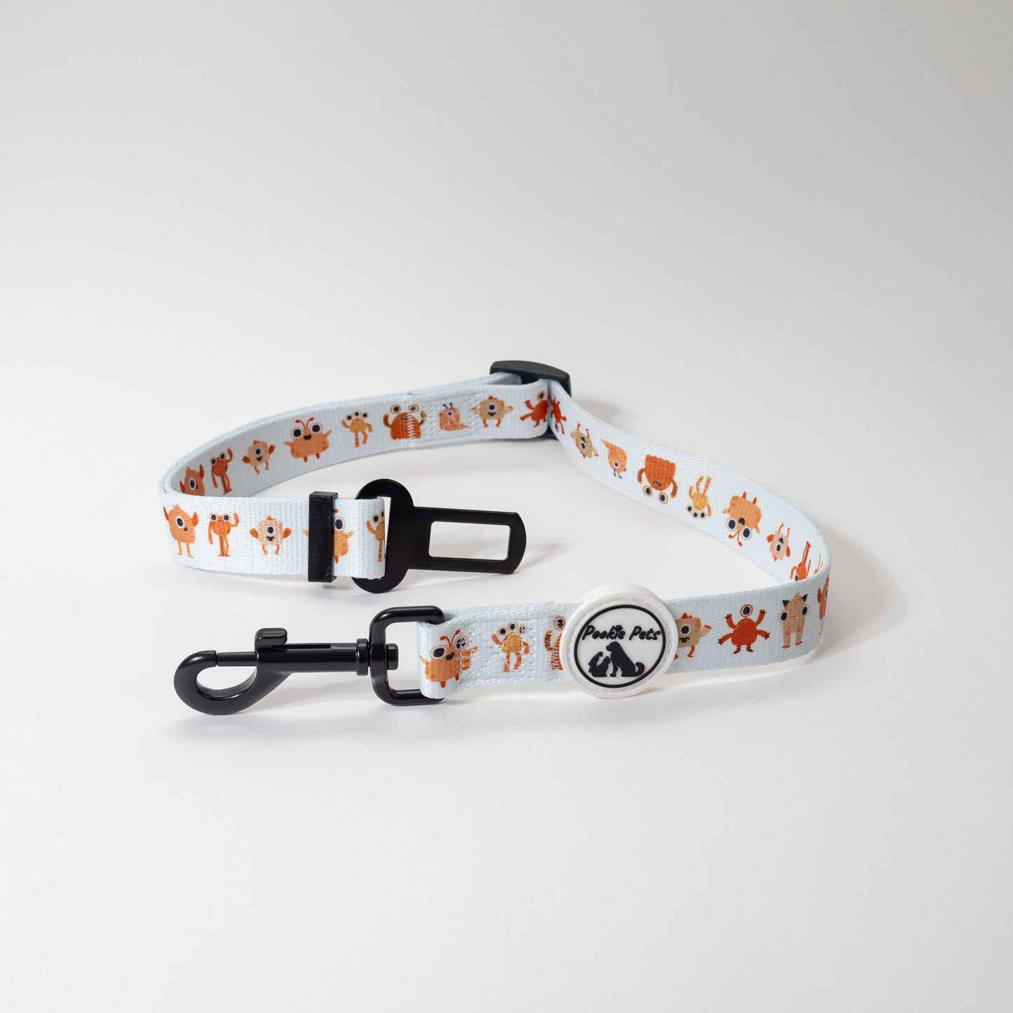 Orange Monsters Design Car Restraint for Pets - Pookie Pets