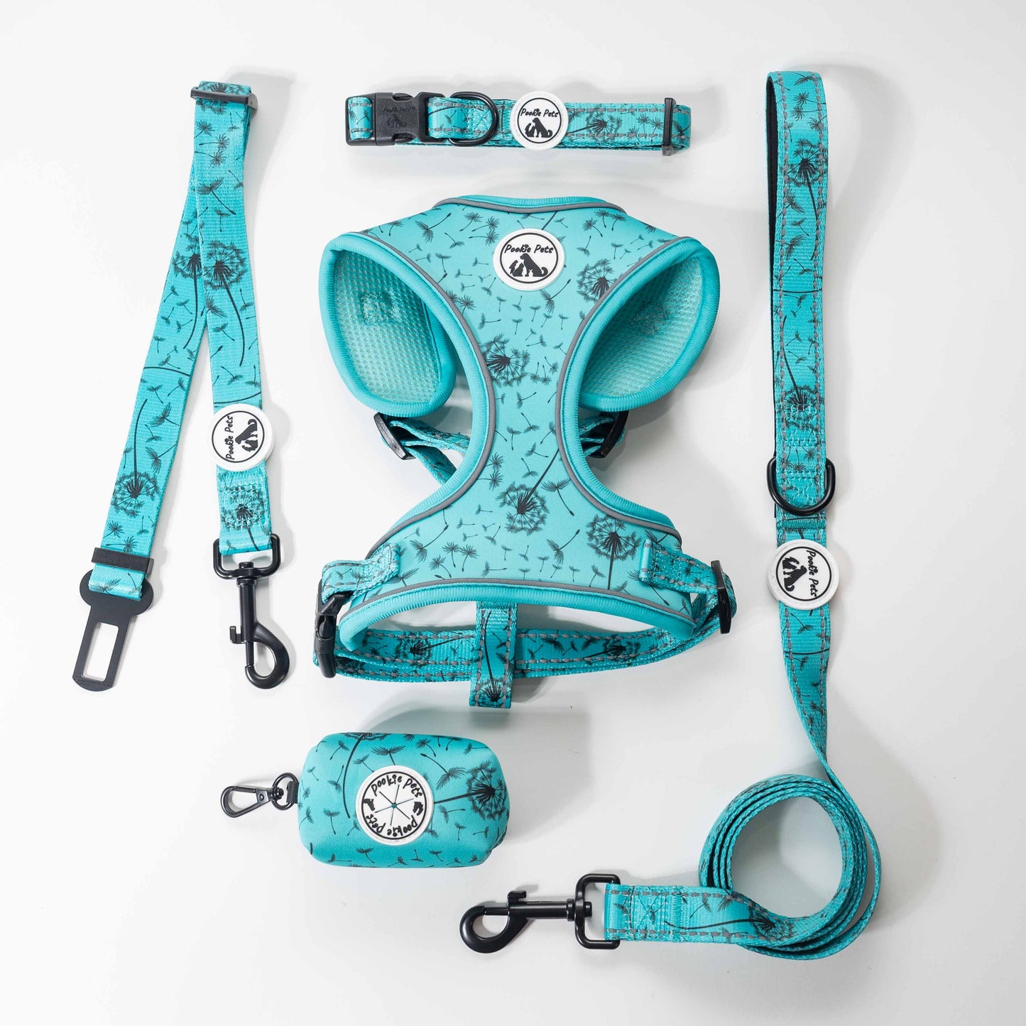 Adjustable Comfort Harness in DANDELION | Comfortable Pet Harness by Pookie Pets