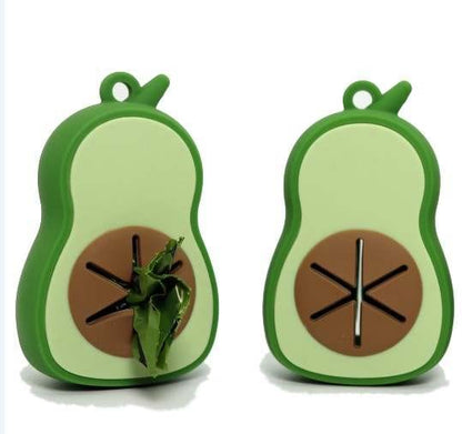 Poop Bag Dispenser: Silicone AVOCADO